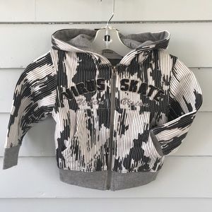 Virus Skate baby sz 1 black white w zip hoodie